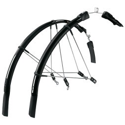 Комплект крыльев SKS 11311, "RACEBLADE LONG", 28", для шоссейного велосипеда, черный