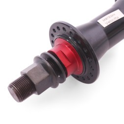 Втулка велосипедная A275FB-36, передняя, BMX, ось 14х100x170 мм, под U-br, на гайках, 36H, с промподшипниками, ALU, черная