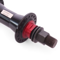 Втулка велосипедная A275FB-36, передняя, BMX, ось 14х100x170 мм, под U-br, на гайках, 36H, с промподшипниками, ALU, черная