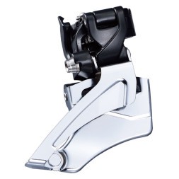 Передний переключатель Microshift FD-M462B, для звёзд 42/34T x 9 скоростей, с универсальной тягой, хомут 34.9/31.8 мм, угол 66-69 град, линия цепи 48.8 мм.