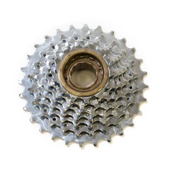 Трещотка Tri-Diamond FW-207-7-CPD, 7 скоростей, зубья 13-28T, стальная, хромированная