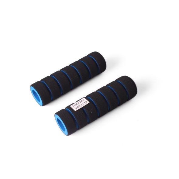 Ручки на руль для велосипеда, полиуретановые, 110 мм, синий