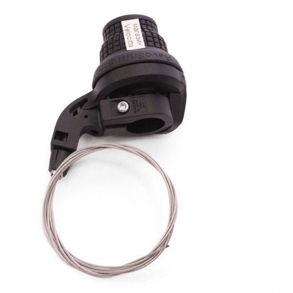 Переключатель велосипедный Shimano Tourney SL-RS35, грипшифт, левая, SIS, 3 скорости, трос 1800 мм