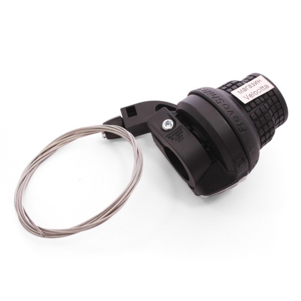 Переключатель велосипедный Shimano Tourney SL-RS35, грипшифт, левая, SIS, 3 скорости, трос 1800 мм