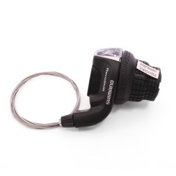 Переключатель велосипедный Shimano Tourney SL-RS35, грипшифт, левая, SIS, 3 скорости, трос 1800 мм