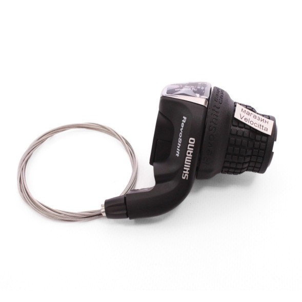 Переключатель велосипедный Shimano Tourney SL-RS35, грипшифт, левая, SIS, 3 скорости, трос 1800 мм