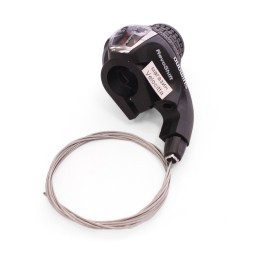 Переключатель велосипедный Shimano Tourney SL-RS35, грипшифт, левая, SIS, 3 скорости, трос 1800 мм