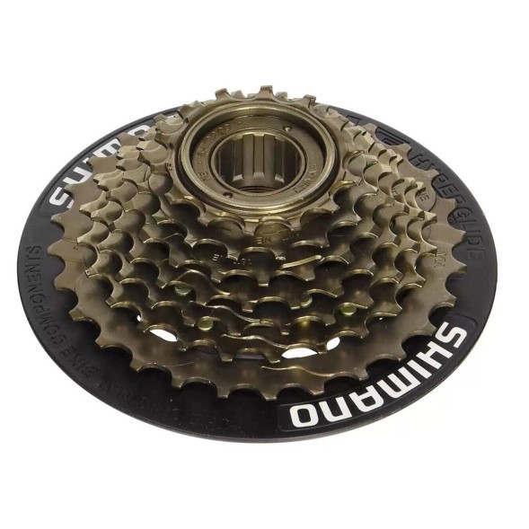 Трещотка Shimano Tourney MF-TZ500-7, 7 скоростей, 14-34T, с защитой цепи, б/уп.