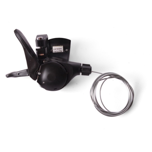 Манетка велосипедная SunRun M300, лепестковый, 3 скорости, левая, трос