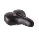 Седло велосипедное ALLTime &amp;quot;Комфорт&amp;quot; 210x250 мм, с закрытыми пружинами, с отверстием, прошитое, под карбон, черное