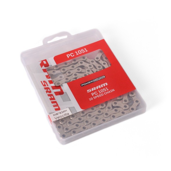 Цепь Sram PC-1051, 10 скоростей, 114 звеньев, с замком