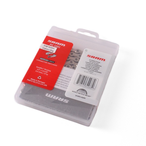 Цепь Sram PC-1051, 10 скоростей, 114 звеньев, с замком