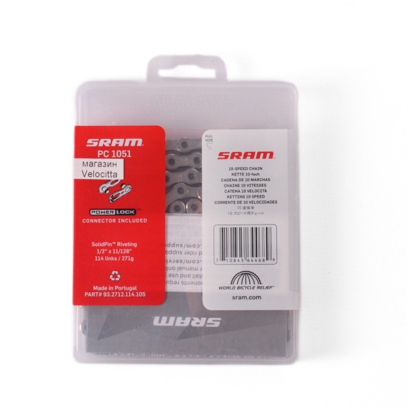 Цепь Sram PC-1051, 10 скоростей, 114 звеньев, с замком