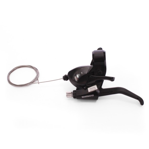 Переключатель велосипедный Shimano EF-41, левый, 3 ск., шифтер+тормозная ручка, трос 1800 мм