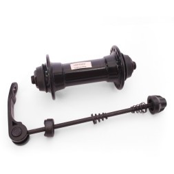 Веловтулка передняя A281FQ, ось 3/8"х100x108 мм, алюминий, под V-b, на эксцентрике, 36H, б/уп.