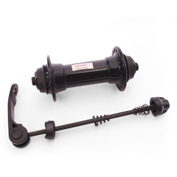 Веловтулка передняя A281FQ, ось 3/8&amp;quot;х100x108 мм, алюминий, под V-b, на эксцентрике, 36H, б/уп.