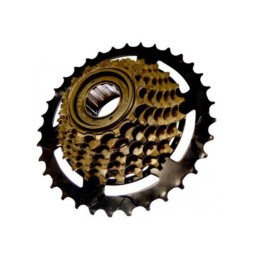 Трещотка велосипедная Trix FW-7-BRS(14-34), 7 скоростей, зубьев 14-34T, стальная, торг. уп.