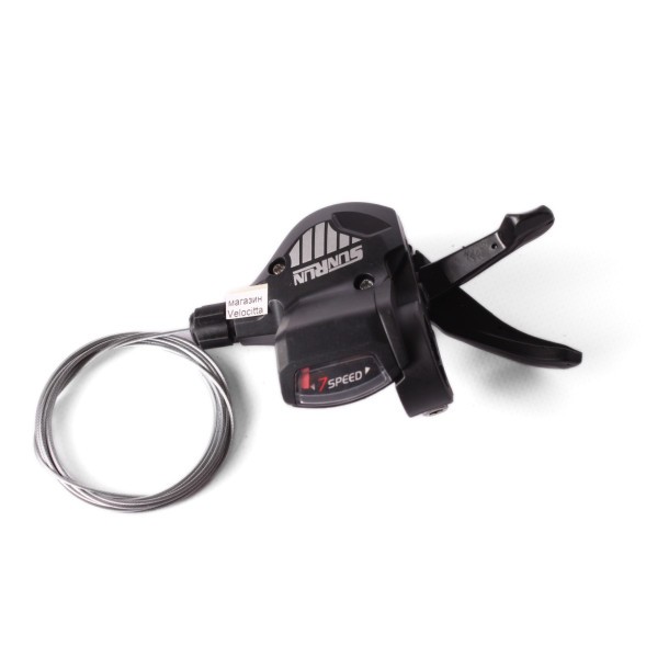 Велосипедный шифтер SunRun M300, 7 скоростей, правый, с тросом