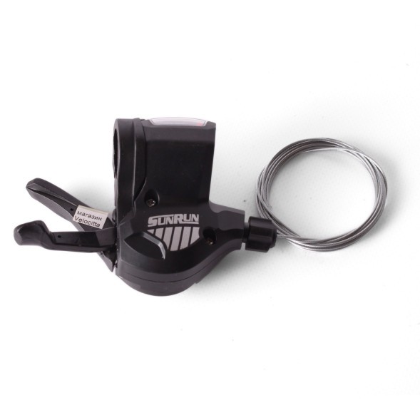 Велосипедный шифтер SunRun M300, 7 скоростей, правый, с тросом