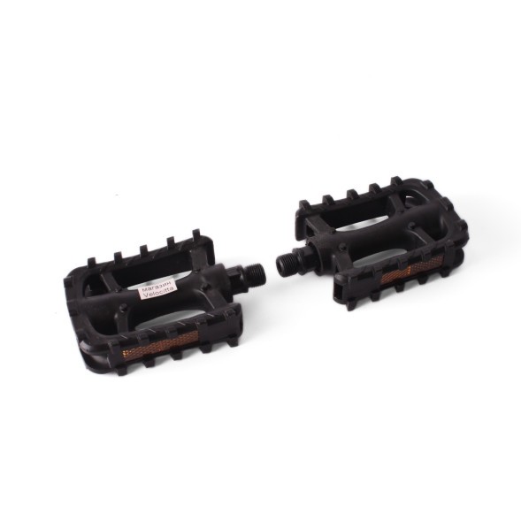 Педали Feimin FP-882J, резьба 9/16&amp;quot;, с шипами, пластик, 95x74 мм, шарикоподшипники, черный