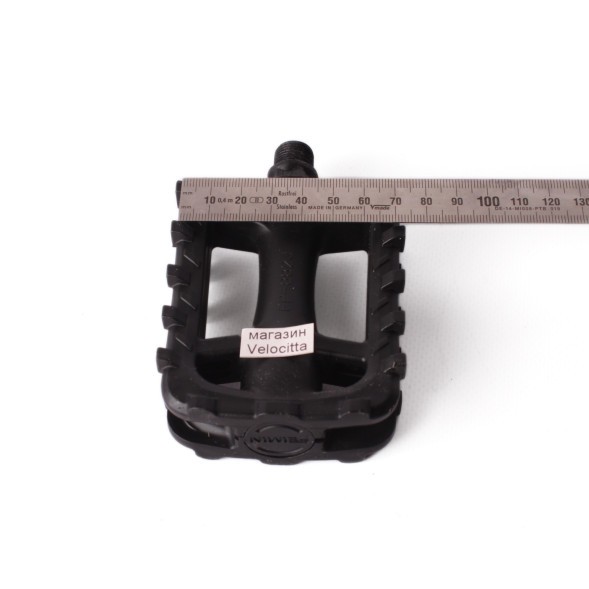 Педали Feimin FP-882J, резьба 9/16&amp;quot;, с шипами, пластик, 95x74 мм, шарикоподшипники, черный