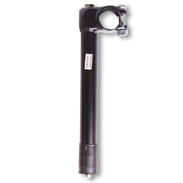 Вынос руля велосипедный, длина 200 мм, нерегулируемый, черный