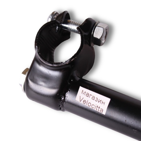 Вынос руля велосипедный, длина 200 мм, нерегулируемый, черный