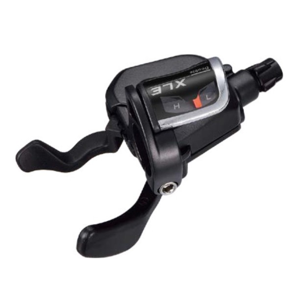 Шифтер/манетка велосипедный MicroShift SL-M760-2-L, левый, 2 скорости, с индикатором, трос 1800 мм, Black