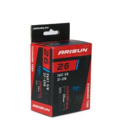 Камера велосипедная Arisun U010801, Standard, 26"x1 3/8 (37-590), AV-33 мм, 0.9 мм бутиловая, Box