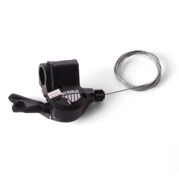 Переключатель велосипедный SunRun M300, 8 скоростей, правый, с тросом, черный