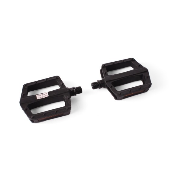 Педали велосипедные Feimin 873, ось стальная 9/16&amp;quot;, с отражателями, широкие, 93x86 мм, черный