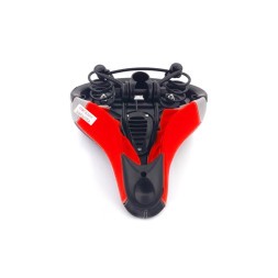 Седло велосипедное на пружинах, 280x240 мм, с отверстием, цветное