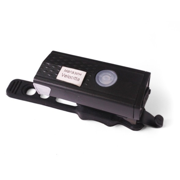 Фара велосипедная Raypal RPL-2255, передняя, пластик, USB кабель, 300 lm, LED, 3 режима работы, черный