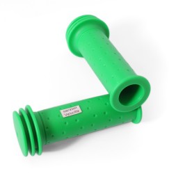 Грипсы велосипедные New Vision SZ-106A, 100 мм, с ограничителями, резиновые, зеленый