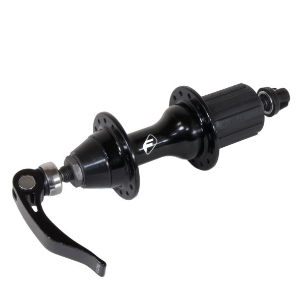 Втулка задняя Formula RB-32, ROAD, J-BEND, ось 130x140 мм, алюминиевая, под V-b, под кассету 10/11 скоростей, на эксцентрике, 28H, Black