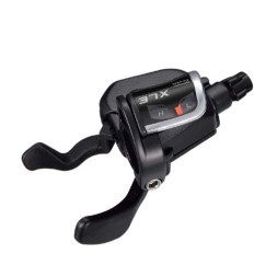 Переключатель велосипедный MicroShift SL-M760-3-L, шифтер, левый, 3 скорости, индикатор, с тросом 1800 мм, б/уп.