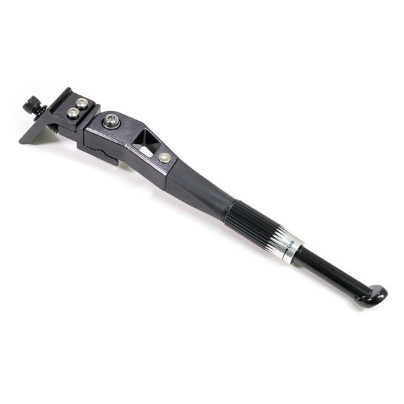 Подножка велосипедная Nuvo NH-KF27AAJ-B, 24-28&amp;quot;, алюминиевая, крепление центральное, регулируемая, Black