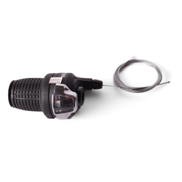 Переключатель велосипедный SunRun RS-41, грипшифт, 3 скорости, левый, черный