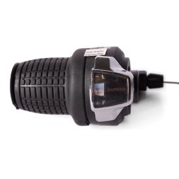 Переключатель велосипедный SunRun RS-41, грипшифт, 3 скорости, левый, черный