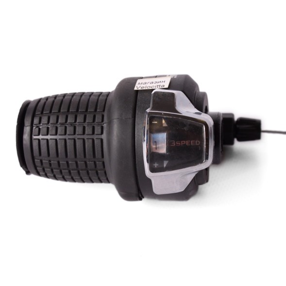 Переключатель велосипедный SunRun RS-41, грипшифт, 3 скорости, левый, черный