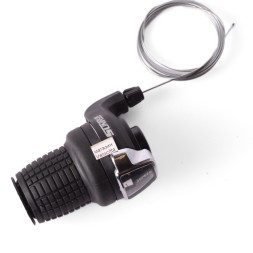 Переключатель велосипедный SunRun RS-41, грипшифт, 3 скорости, левый, черный