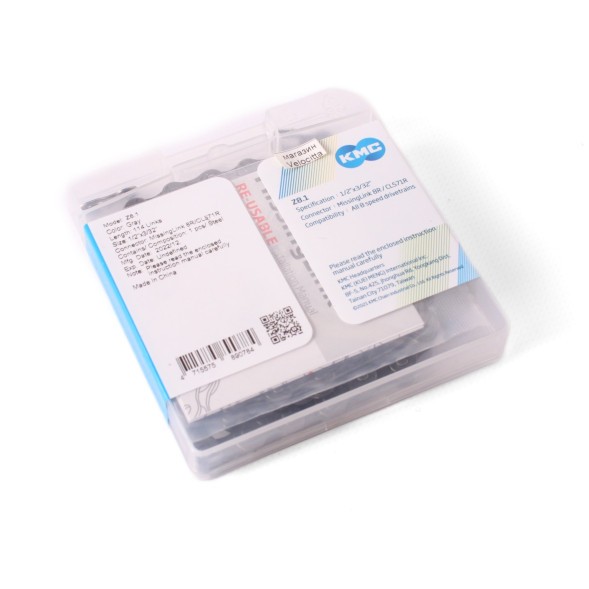 Цепь велосипедная КМС Z8.1, 1/2&amp;quot;x3/32&amp;quot;, 114 звеньев, 8 скоростей, с замком 8R/CL571R