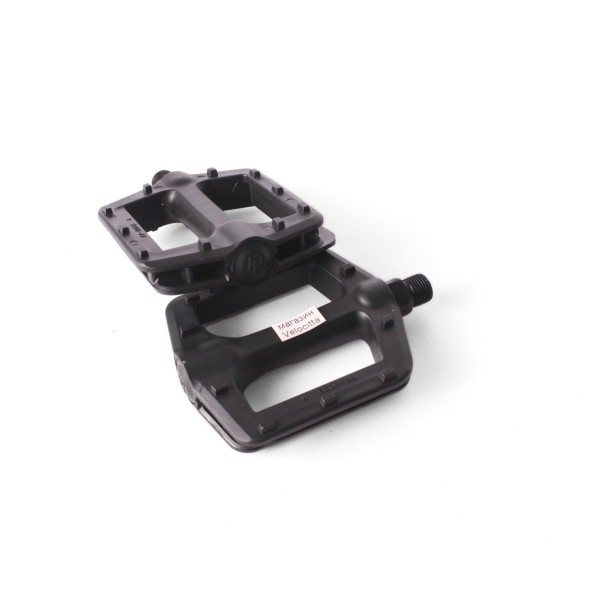 Велопедали Feimin FP-803B, резьба 9/16&amp;quot;, широкие, отражатели, 98x90 мм, шарикоподшипники, черный