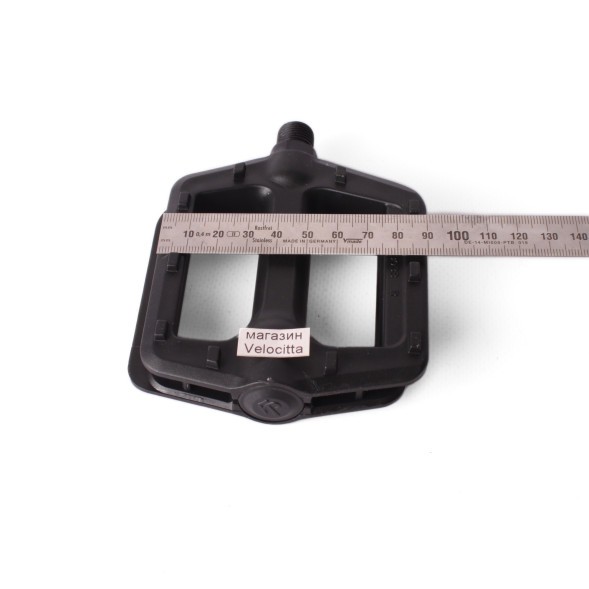 Велопедали Feimin FP-803B, резьба 9/16&amp;quot;, широкие, отражатели, 98x90 мм, шарикоподшипники, черный