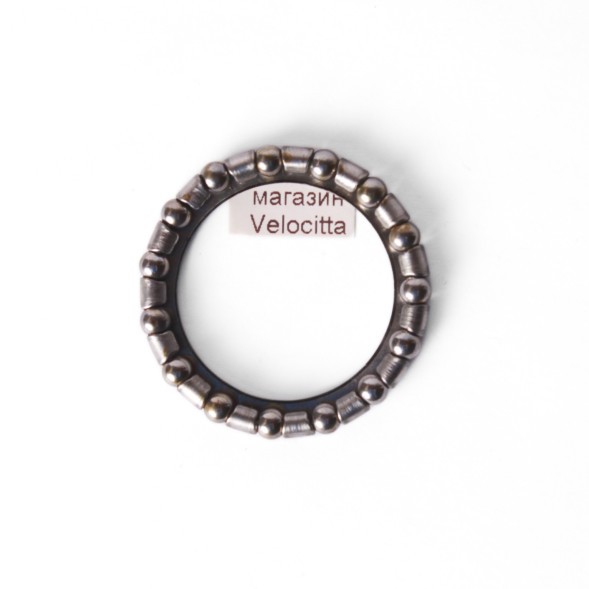 Подшипник рулевой колонки 1&amp;quot;, 15 шариков, в сепараторе, &amp;quot;Русский стандарт&amp;quot;, хром