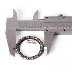 Подшипник рулевой колонки 1&amp;quot;, 15 шариков, в сепараторе, &amp;quot;Русский стандарт&amp;quot;, хром
