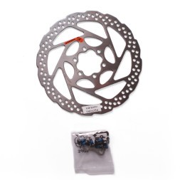 Ротор велосипедный Shimano RT56, 160 мм, под 6 болтов, для пластиковых колодок, серебристый