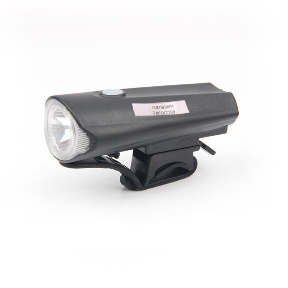 Фара велосипедная XLT-108, передняя, АКБ, 1 LED, USB зарядка, влагозащитная, инд упак.