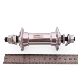 Втулка передняя 45 F, ось 3/8"х100x140 мм, стальная, под диск 6 болтов, с эксцентриком, 36 отверстий, черная