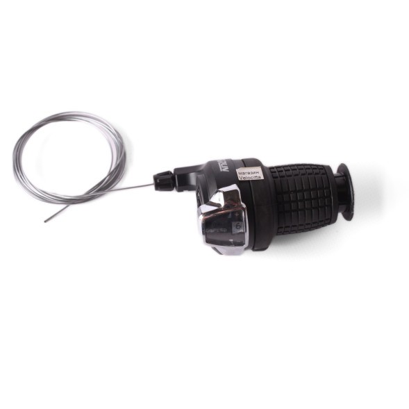 Шифтер велосипедный SunRun RS-41, 6 скоростей, правая, трос, черный